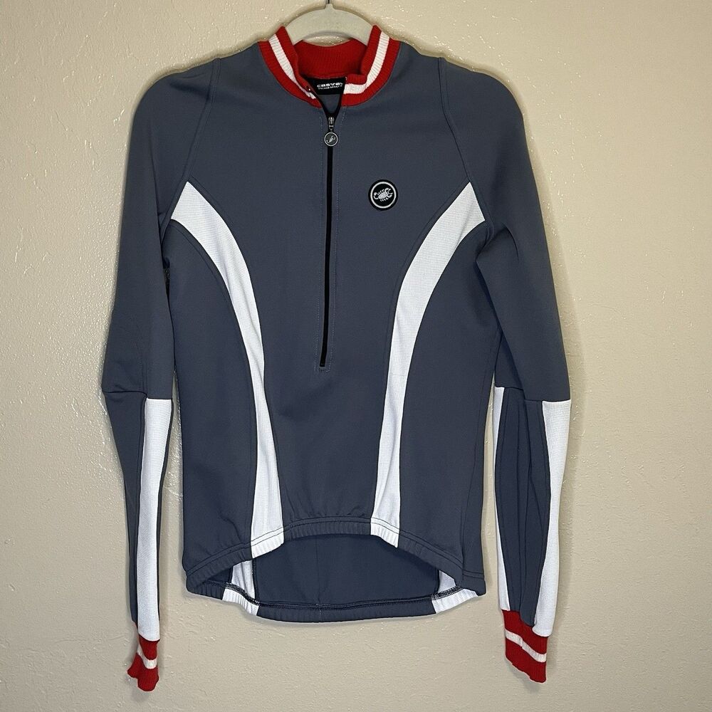 Men's Gray and White Cycling Jacket